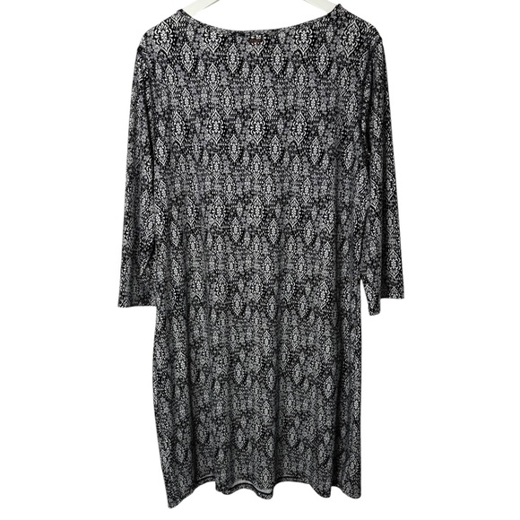 Cabana Life Cabana Shift Dress UPF‎ 50 Black White Size 1X - Picture 3 of 10